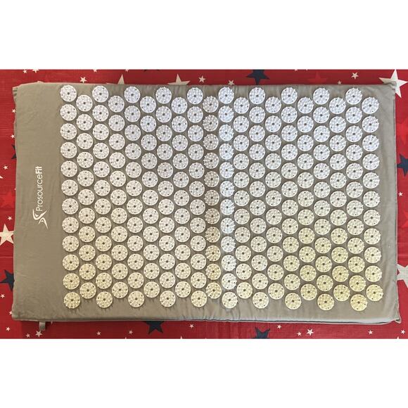 ProsourceFit Acupressure Mat Grey Back/Neck Pain Relief - Picture 1 of 5